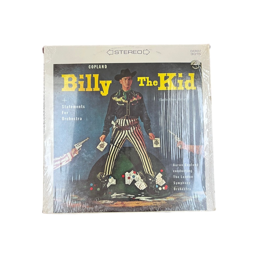 Everest Records Billy The Kid Vinyl LP Unisex 12in Black Good 1958 Copland